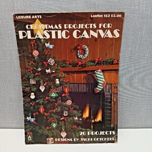 Christmas Projects for Plastic Canvas Leisure‎ Arts 20 Craft Sewing Stitch 70s